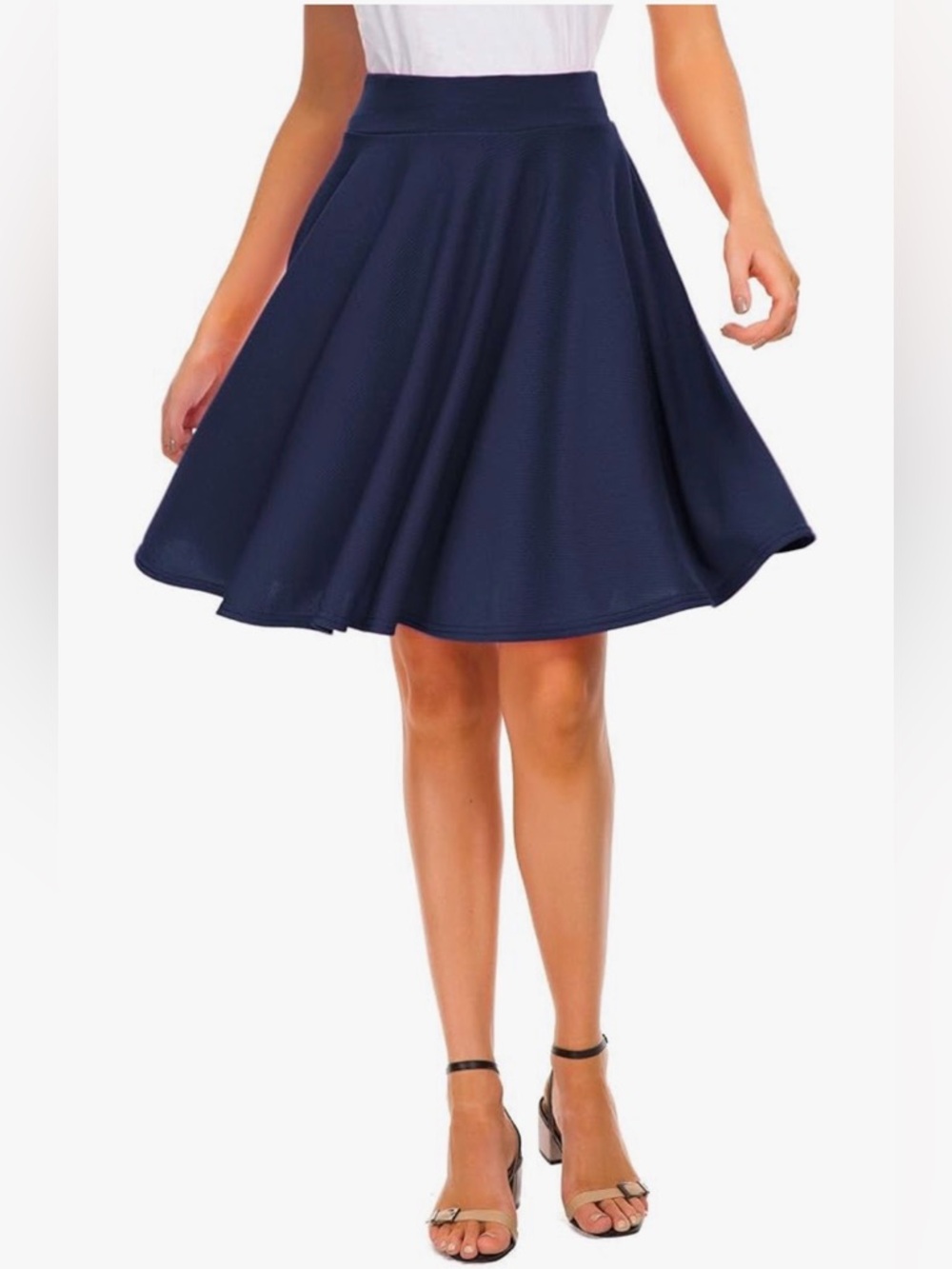 Women’s Navy Fit-and-Flare Skirt